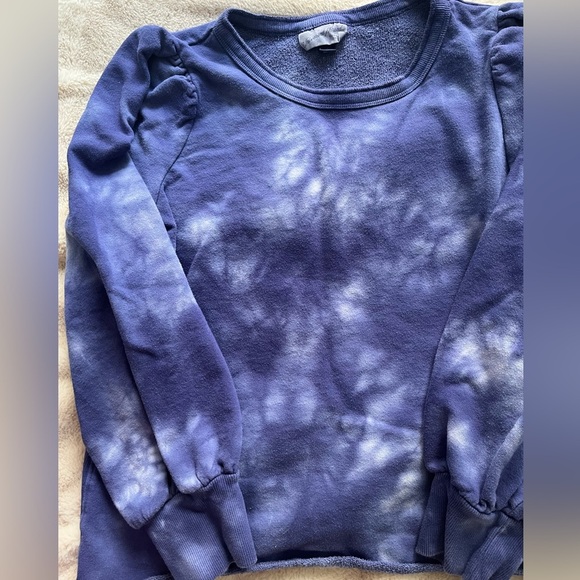 2/$20 ✨Universal Thread Tie-Dye Puff Sleeve Sweatshirt Blue Size S - Picture 9 of 10